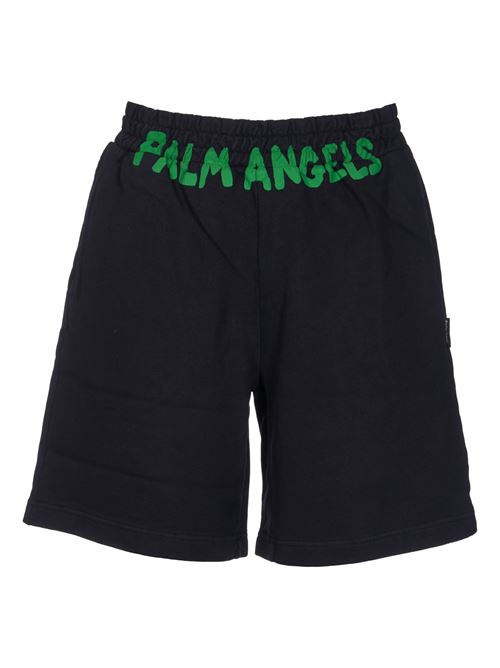 Sports shorts with print on the front PALM ANGELS | PMCI010S24FLE0021070